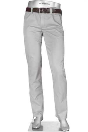 Alberto Herren Chino grau Baumwolle