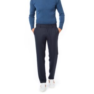 BOSS Black Herren Hose blau Mikrofaser