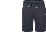 BOSS Green Herren Sweatshorts blau Baumwolle