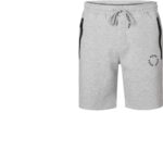 BOSS Green Herren Sweatshorts grau Baumwolle