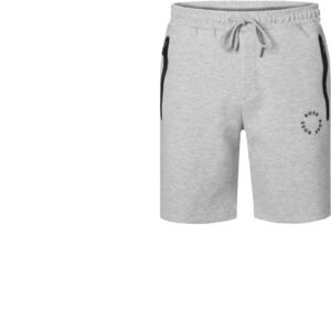 BOSS Green Herren Sweatshorts grau Baumwolle