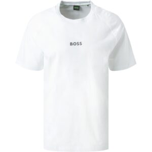 BOSS Green Herren T-Shirts weiß Baumwolle