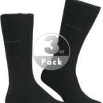 BOSS Herren Socken schwarz Baumwolle & Mix unifarben