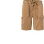 BOSS Orange Herren Cargoshorts braun Baumwolle