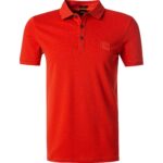 BOSS Orange Herren Polo-Shirt orange Slim Fit