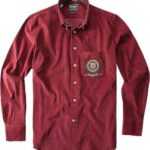 Barbour Herren Hemd rot Cord