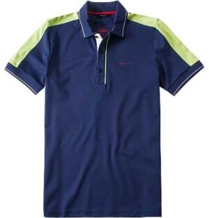 Brax Golf Herren Polo-Shirt blau Mikrofaser