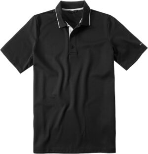 Brax Golf Herren Polo-Shirt schwarz Mikrofaser