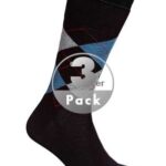 Burlington Herren Socken schwarz Baumwolle Gemustert