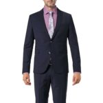 CINQUE Herren Sakko blau Schurwolle Slim Fit