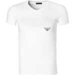 EMPORIO ARMANI Herren T-Shirt weiß Baumwolle unifarben