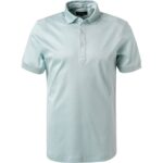 ETON Herren Polo-Shirt grün Baumwoll-Jersey