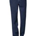 Eurex by Brax Herren Bundfaltenhose blau Baumwolle