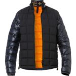 FIRE + ICE Herren Daunenjacke blau Mikrofaser unifarben