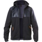 FIRE + ICE Herren Jacke blau Baumwolle unifarben