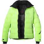 FIRE + ICE Herren Steppjacke grün Mikrofaser unifarben