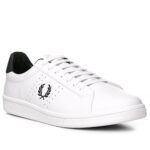 Fred Perry Herren Sneaker weiß Glattleder