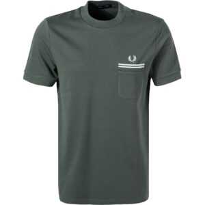 Fred Perry Herren T-Shirt grün Baumwolle