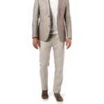 GARDEUR Herren Hose beige Baumwolle