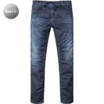 GAS Herren Jeans blau Baumwoll-Stretch