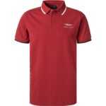 HACKETT Herren Polo-Shirt rot Baumwoll-Piqué