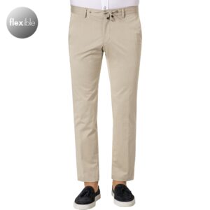 HECHTER PARIS Herren Hose beige Baumwolle