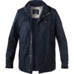 HECHTER PARIS Herren Jacke blau Baumwolle unifarben