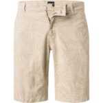 HECHTER PARIS Herren Shorts beige Baumwolle gemustert