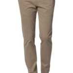 HILTL Herren Chino beige Baumwolle Slim Fit