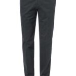 HILTL Herren Chino grau Baumwolle Slim Fit