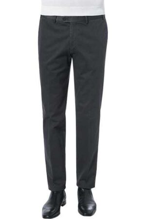 HILTL Herren Chino grau Baumwolle Slim Fit