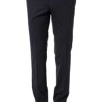 HILTL Herren Hose blau Schurwolle Slim Fit