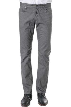 HUGO BOSS Herren Hose grau Baumwolle