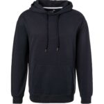 JUVIA Herren Hoodie blau Baumwolle unifarben