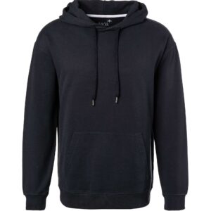 JUVIA Herren Hoodie blau Baumwolle unifarben