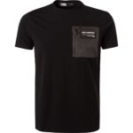 KARL LAGERFELD Herren T-Shirt schwarz Baumwolle