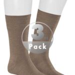 KUNERT Men Herren Socken braun Schur-Wolle unifarben