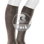 KUNERT Men Herren Socken braun Schur-Wolle unifarben