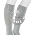 KUNERT Men Herren Socken grau Schur-Wolle unifarben