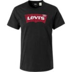 Levi's® Herren T-Shirt schwarz Baumwolle