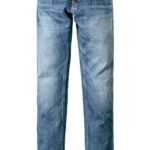 MUSTANG Herren Jeans blau Baumwoll-Stretch Slim Fit