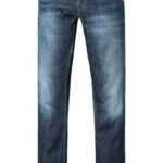 MUSTANG Herren Jeans blau Baumwoll-Stretch Slim Fit