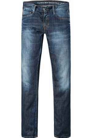 MUSTANG Herren Jeans blau Baumwoll-Stretch Slim Fit