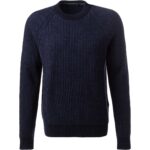 Maerz Herren Pullover blau unifarben