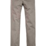 Marc O'Polo Herren Chino grau Baumwolle meliert Slim Fit