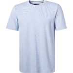 Marc O'Polo Herren T-Shirt blau Baumwolle