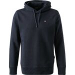 NAPAPIJRI Herren Hoodie blau Baumwolle unifarben