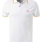 PEUTEREY Herren Polo-Shirt weiß Baumwoll-Piqué