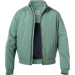 Pierre Cardin Herren Blouson grün Mikrofaser unifarben