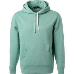 Polo Ralph Lauren Herren Hoodie grün Baumwolle unifarben